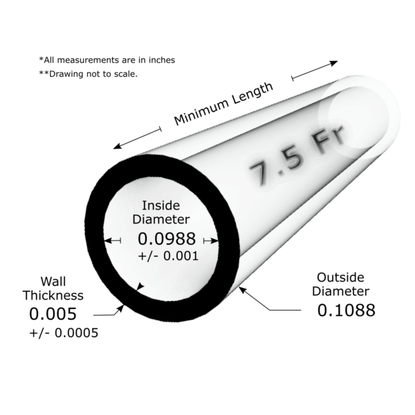 7.5fr Single Lumen Tube GenX