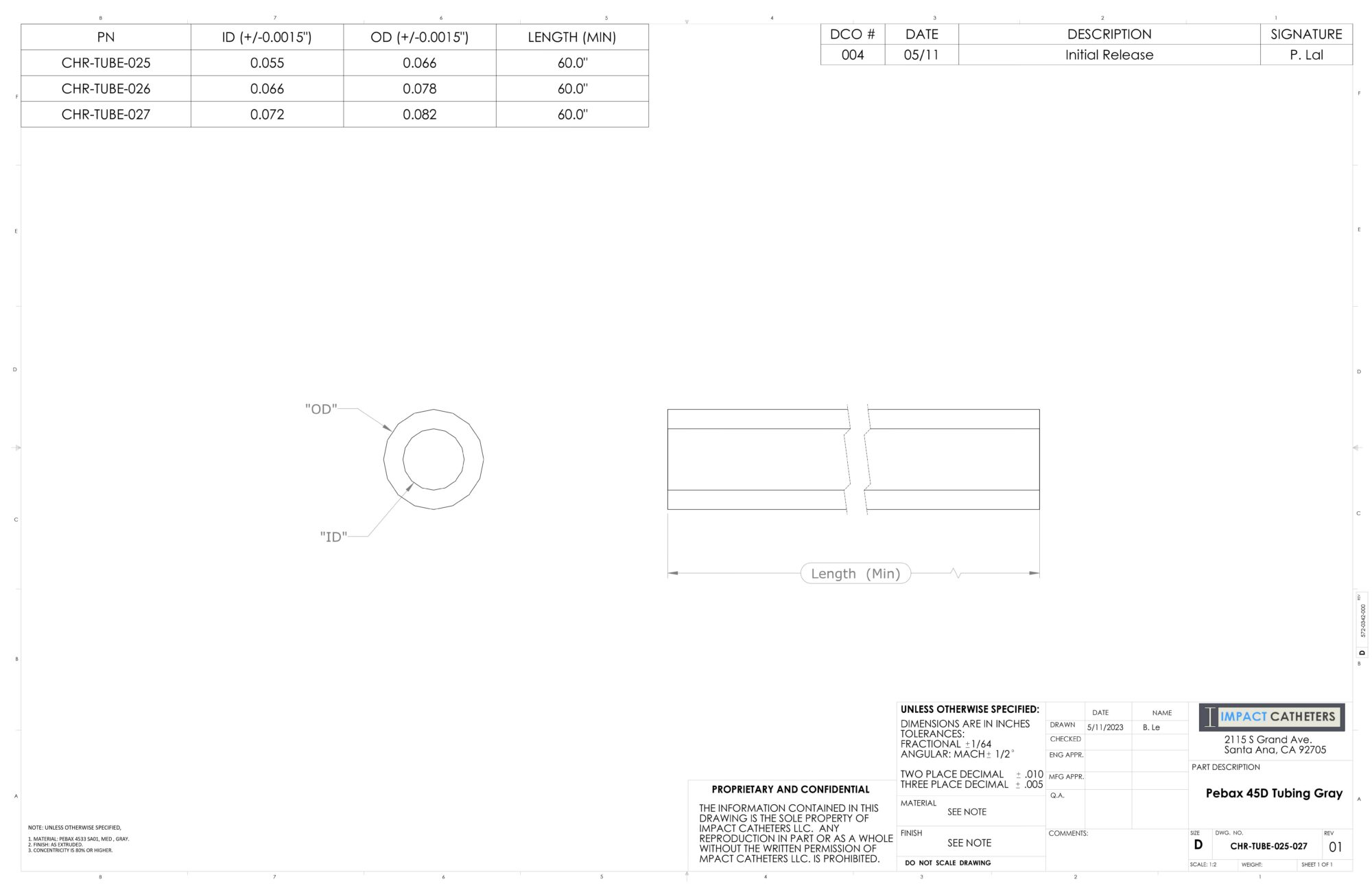CHR TUBE 025 027 Rev 01 Pebax 4533 Tubing Gray scaled