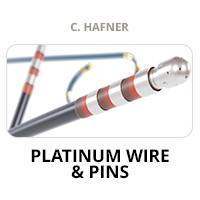 Name: C. Hafner Product: Platinum Wire & Pins