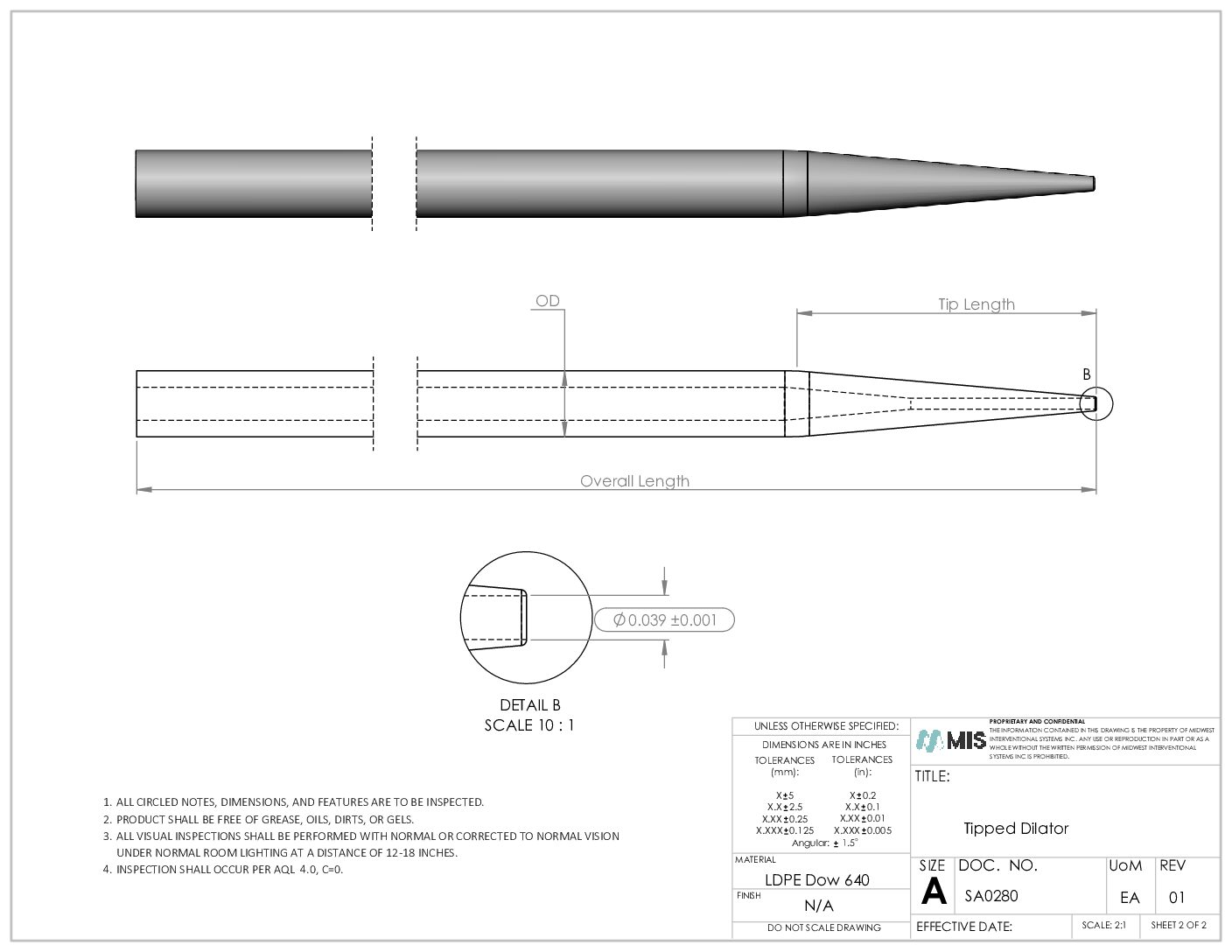 SA0280  Rev 01  MIS Tipped Dilator pdf