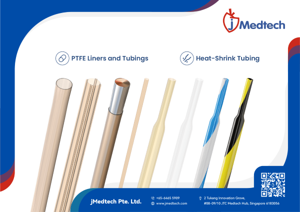 jMedtech PTFE liners and heat shrink tubing