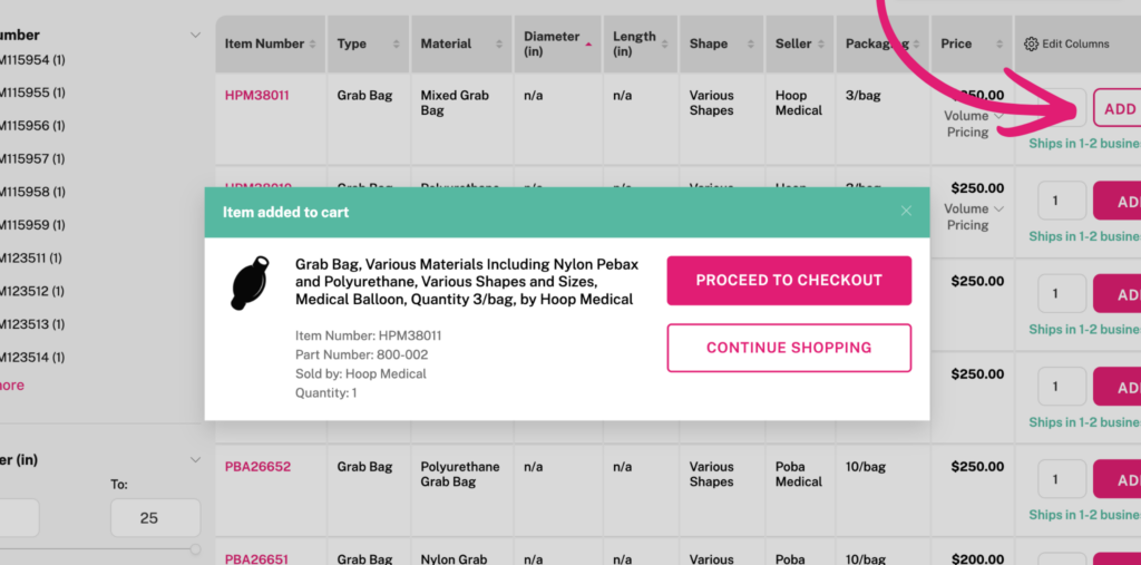 Chamfr add to cart
