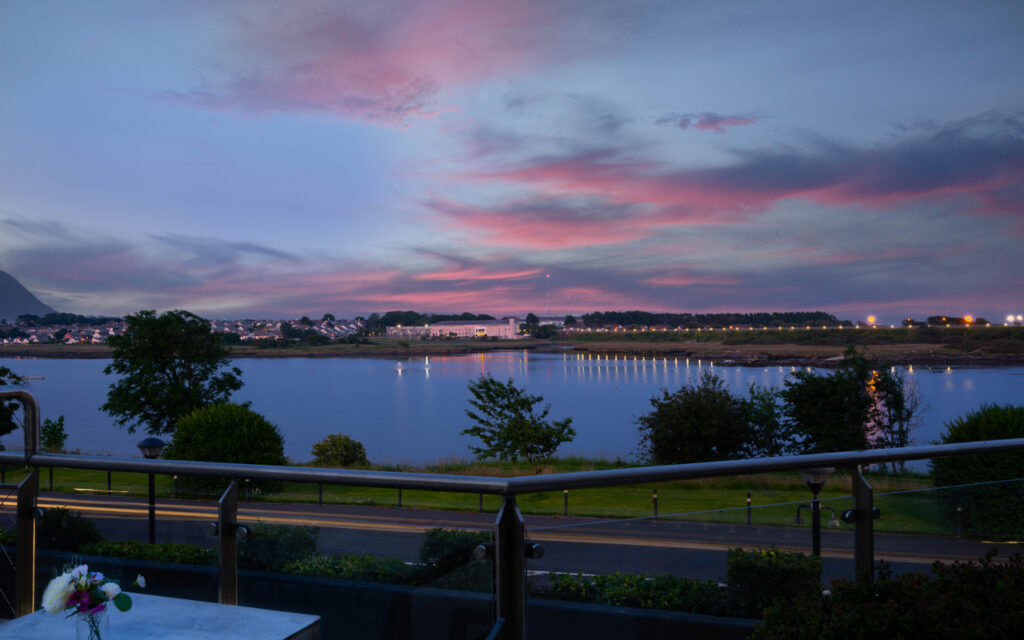The terrace at dusk 1024x640
