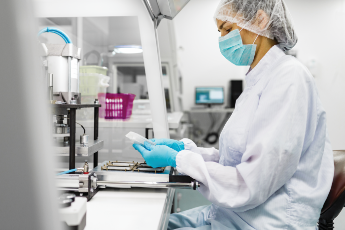 R&D engineer in lab